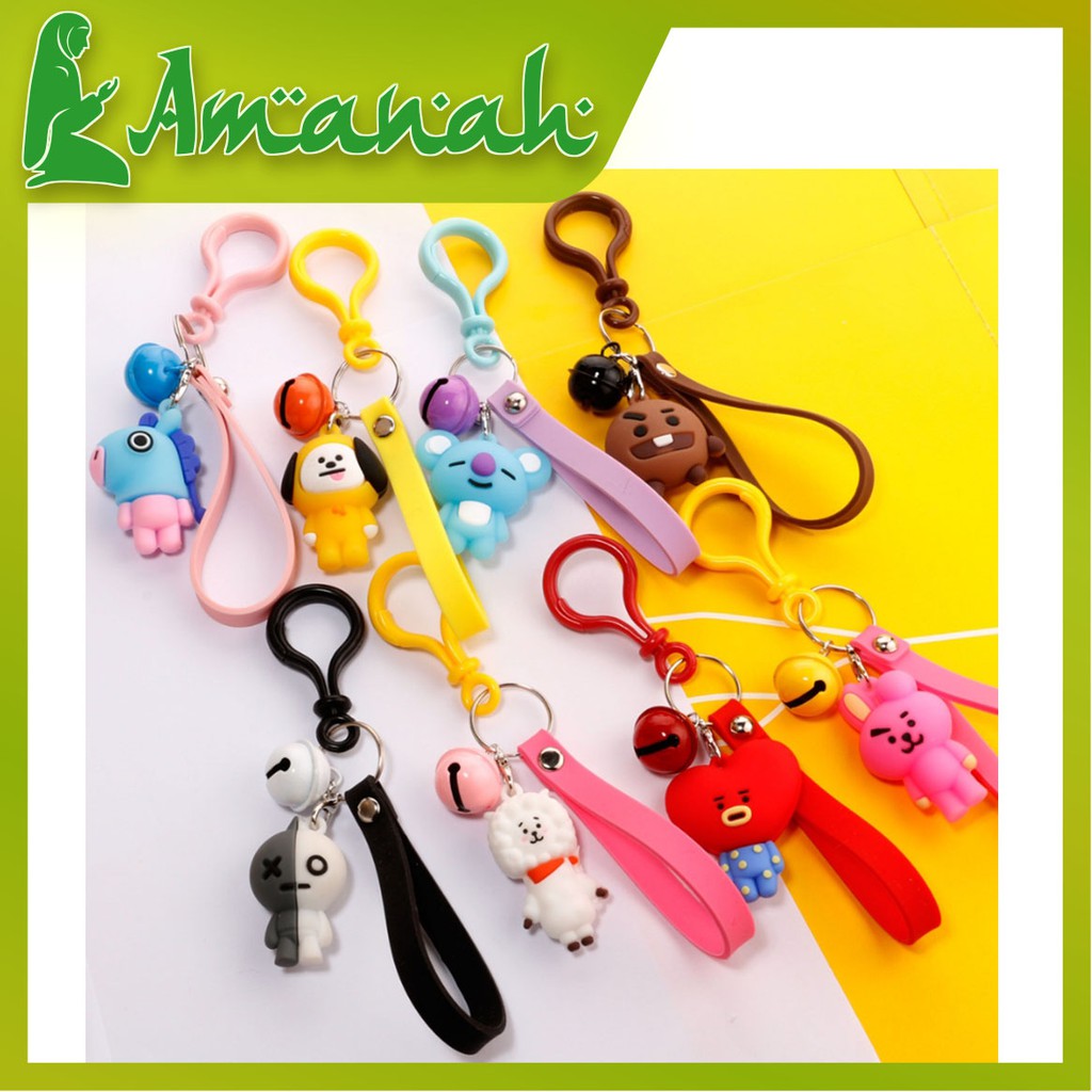 AS1512 Gantungan Kunci BT 21 BT21 KPOP / BT21 Keychain Boneka KPOP