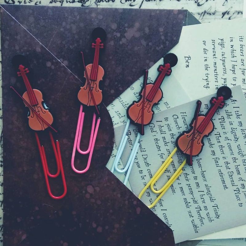 Paper clip, Violin Paper clip, paperclip unik, paper clip lucu