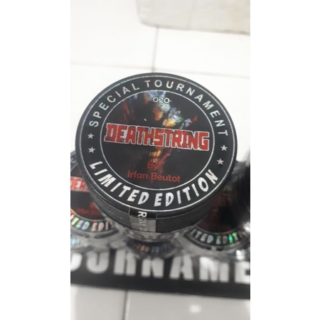 Gelasan matot hitam "SPECIAL TOURNAMENT" by IRFAN BEUTOT, matot/senar mati, size 020, klos bonit 200