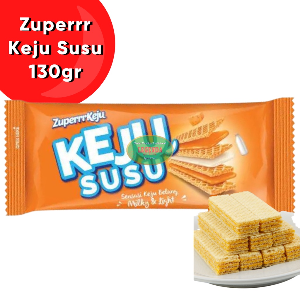 Zuperrr Keju Susu 130 gram wafer zuper zuperr