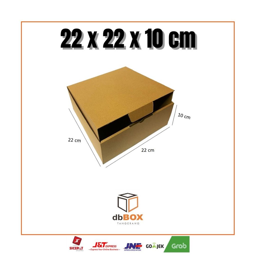 

Kardus 22x22x10 cm | Box Die Cut dan Easy Usage | Box Kue Tart