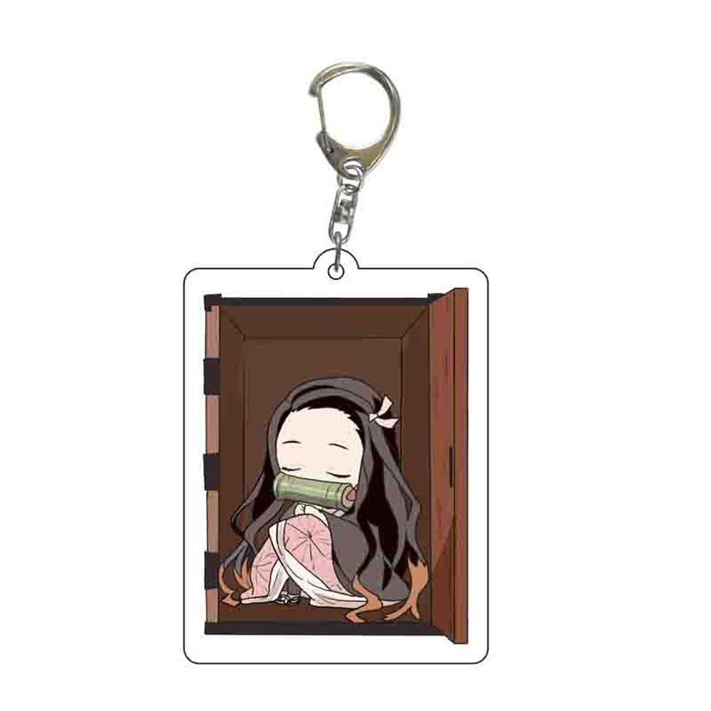 Lanfy Demon Slayer Gantungan Kunci Zenitsu Hadiah Kimetsu No Yaiba Inosuke Kyoujurou Giyuu Key Ring