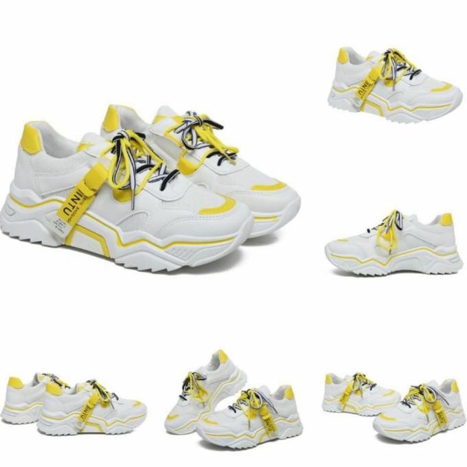 Promo Original Sepatu Sneaker Wanita Terkini Jintu - Kuning, 40