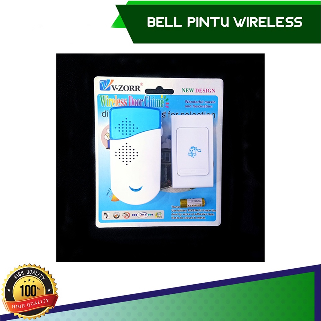 [✅COD] Bel Rumah Tanpa Kabel Model Wireless 37 Bunyi Suara Bell Pintu Elektronik ALat Peralatan Perlengkapan rumah