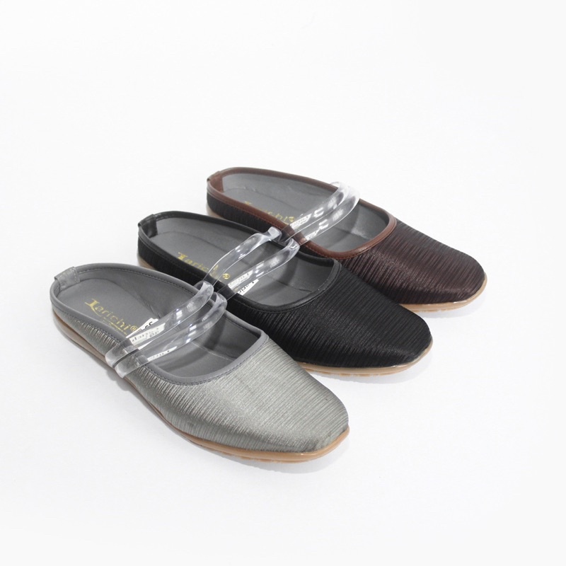 TERBARU SEPATU SENDAL CEWEK KEKINIAN SLIP ON FLAT SHOES  SANDAL WANITA MULES LARICHI JELLY KARET SEL