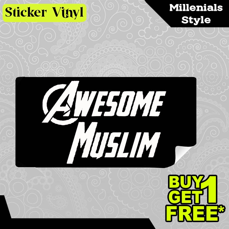

Stiker Sticker Awesome Muslim Gambar Unik Desain Keren dan Kekinian Aesthetic Bahan Vinyl Satuan Anti Air