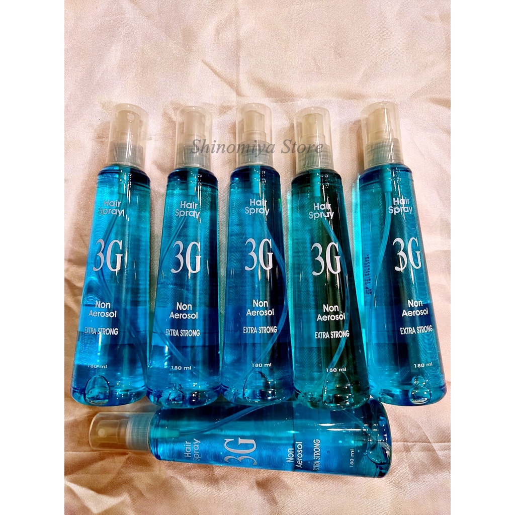 [COD] Hair Spray 3G Non Aerosol || 3G Hair Spray 180ML Extra Strong Salon Pribadi