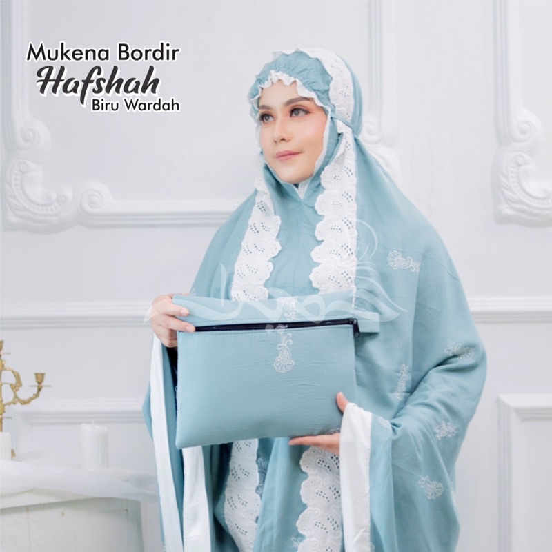 MUKENA HAFSHAH / MUKENA DEWASA TERLALRIS 2021 / MUKENA RAYON PREMIUM / MUKENA BORDIR TERMEWAH / TERF
