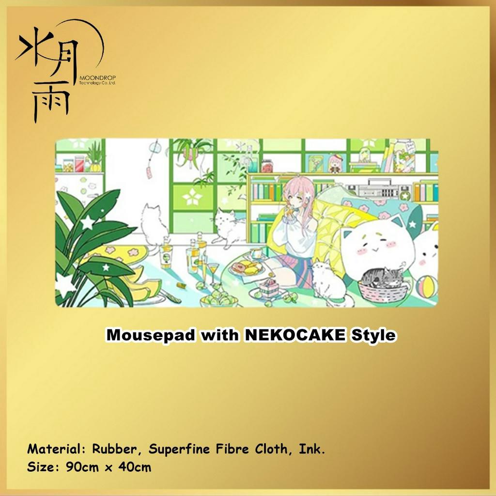 Moondrop Moon Drop Desktop Mousepad with NEKOCAKE Style 90x40cm