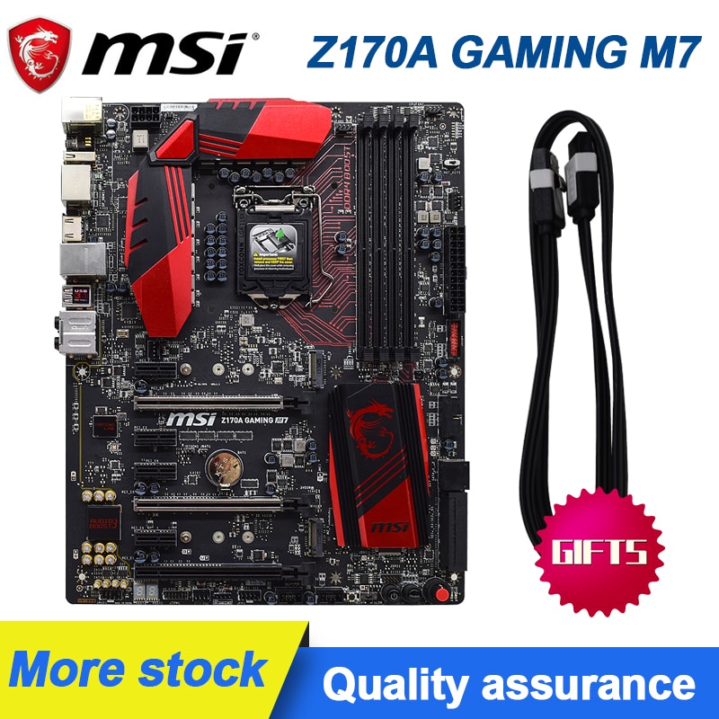 PREORDER MSI Z170A GAMING M7 1151 pin GAMING motherboard M.2 Original Used motherboard