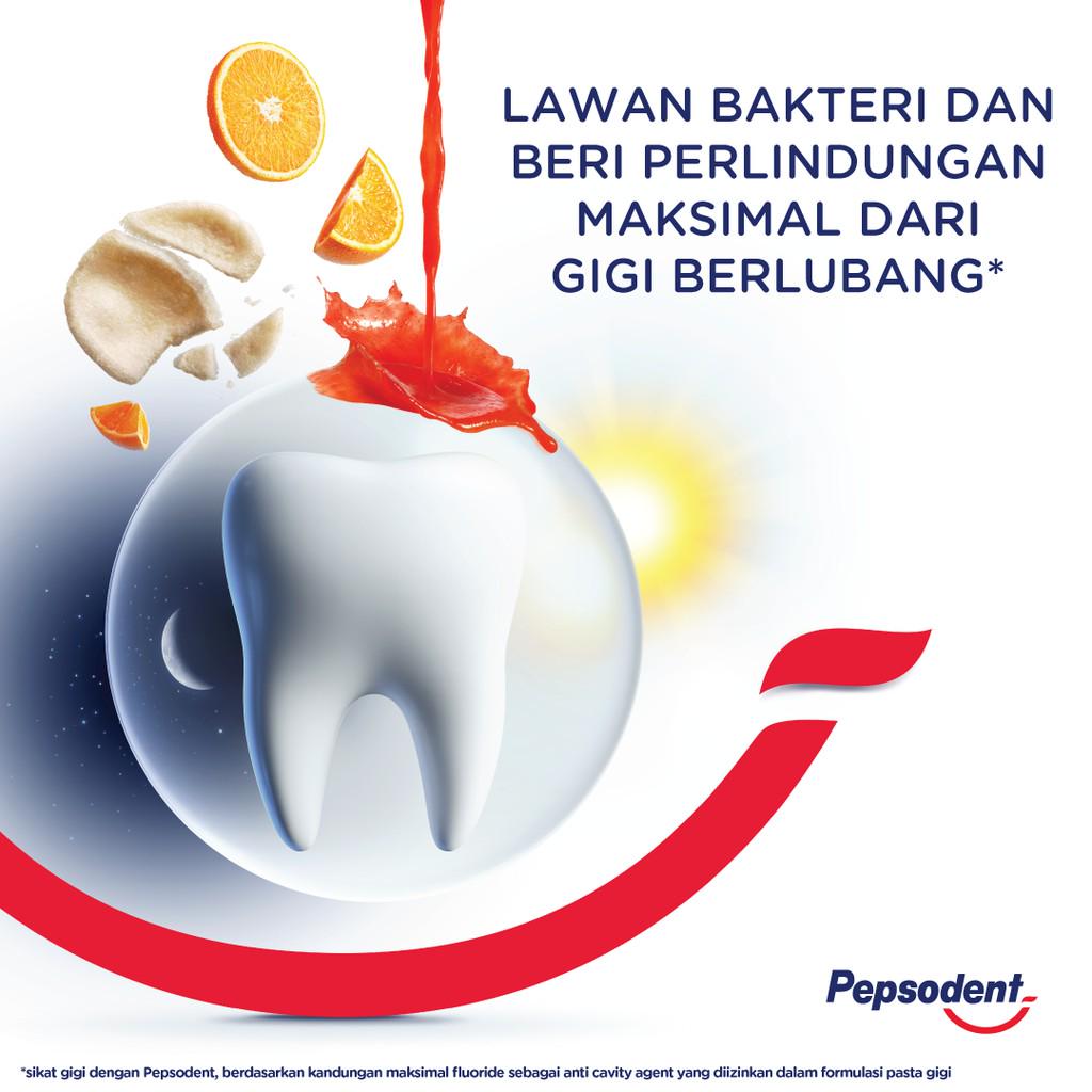 Pepsodent Pencegah Gigi Berlubang Toothpaste Pasta Gigi White 225G