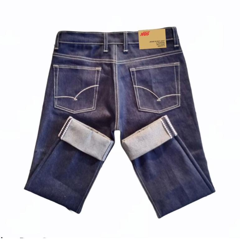 {EG.15Jl22ν} Raw denim selvedge shell stitch 14oz
