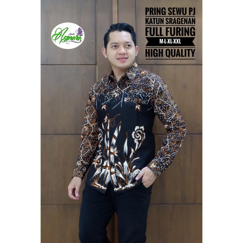 PRING SEWU ASMARA BATIKSOLOAMANAH KEMEJA BAJU BATIK PRIA SOLO LENGAN PANJANG PENDEK LAPIS FURING ATASAN BATIK PREMIUM MODERN KATUN HALUS DEWO CEMANI LENTERA PRAJA BUMI LISANG GENI KLABANG ASMARA PEKSI JIWO KENCONO UNGU GIYANDRA IJO SUJIWO KLASIK MAJALAYA