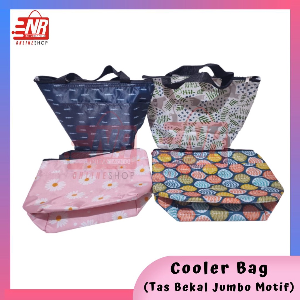 Tas Bekal Pouch Jumbo Motif / Coolerr Bag Lunch Bag / Tas Bekal