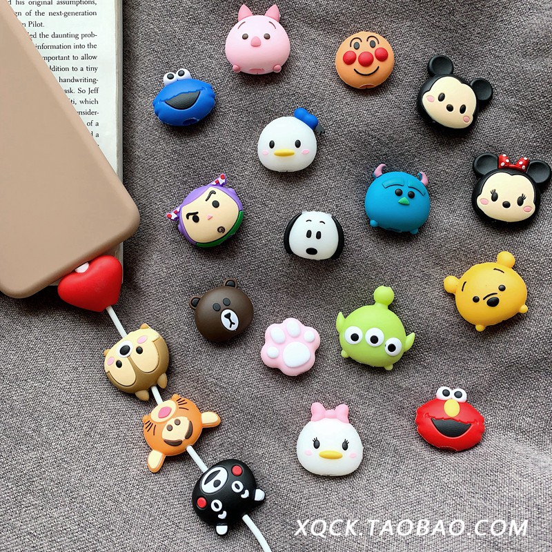 ELFYDO AS01 Pelindung Ujung Kabel Kepala Charger Cable Protector Karakter Disney 3D