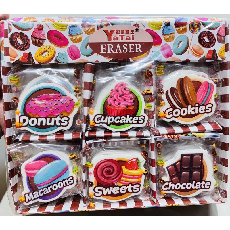 

Penghapus pensil yatai motif cake isi 30