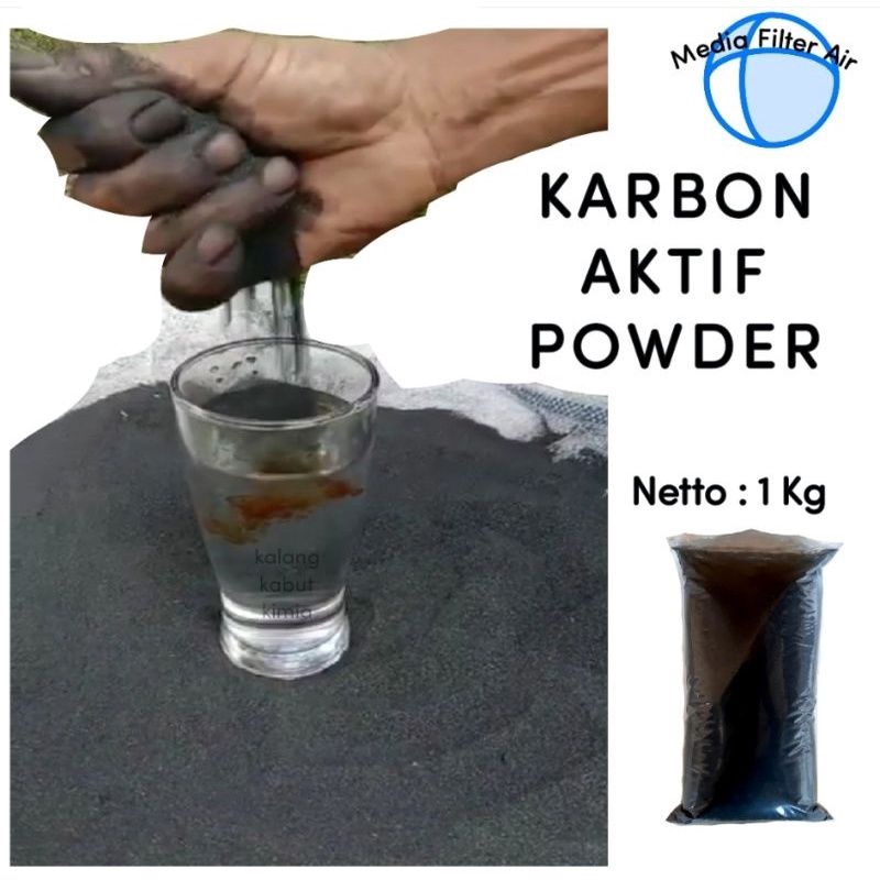 Karbon aktif / Carbone active / carbon aktif bubuk / netto - 1 kg