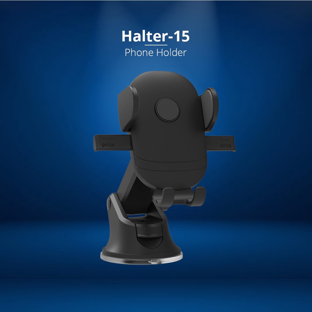 HIPPO PHONE HOLDER HALTER 15 BLACK