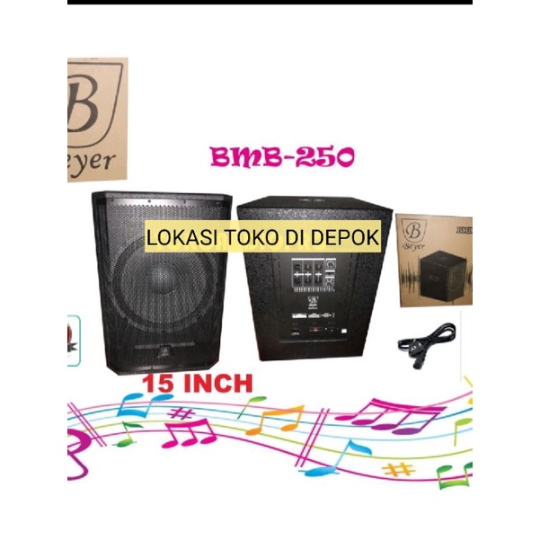 Speaker Aktif Subwoofer 15" BMB250 BMB-250 Merk BEYER