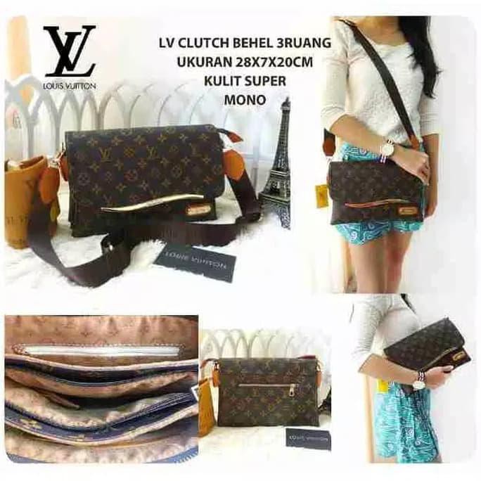 Tas Batam Tas Wanita Import Tas Lv Clutch Behel Selempang Tas Pesta - Mono Akalipa