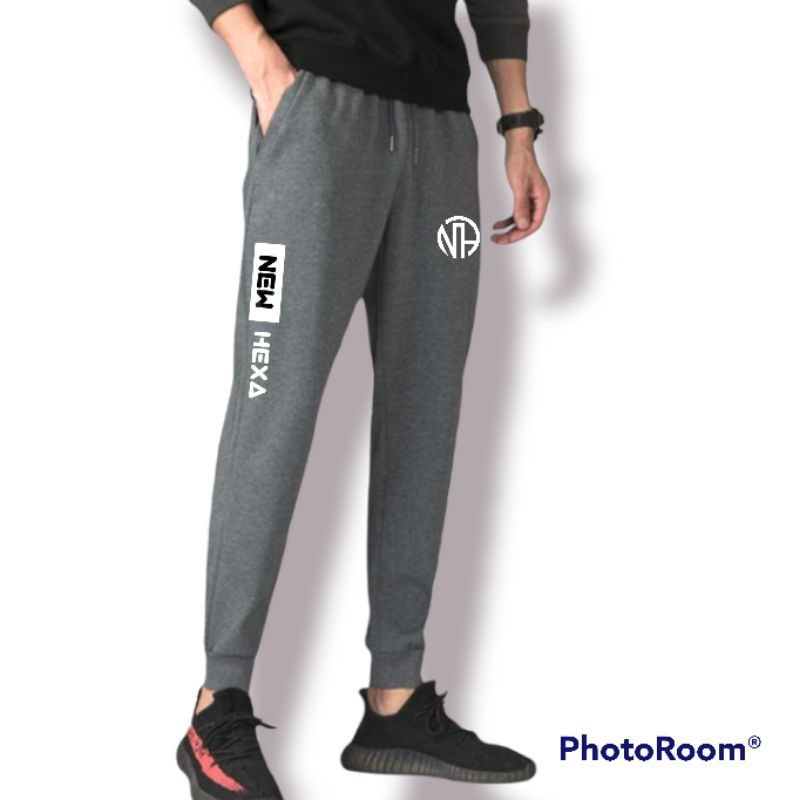 Celana Jogger Training Olahraga Pants Pria Wanita Size Jumbo
