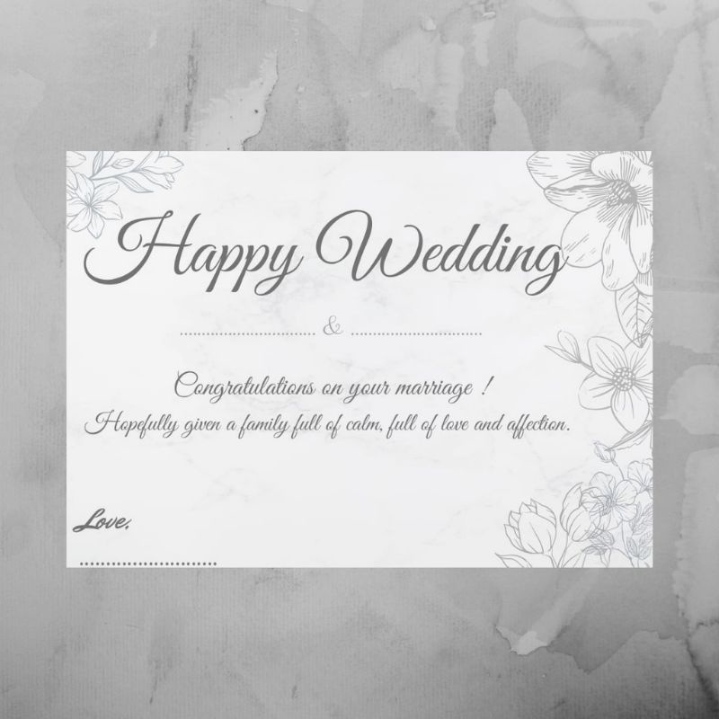 KARTU UCAPAN/GREETING CARD/GIFT CARD/KARTU UCAPAN WEDDING