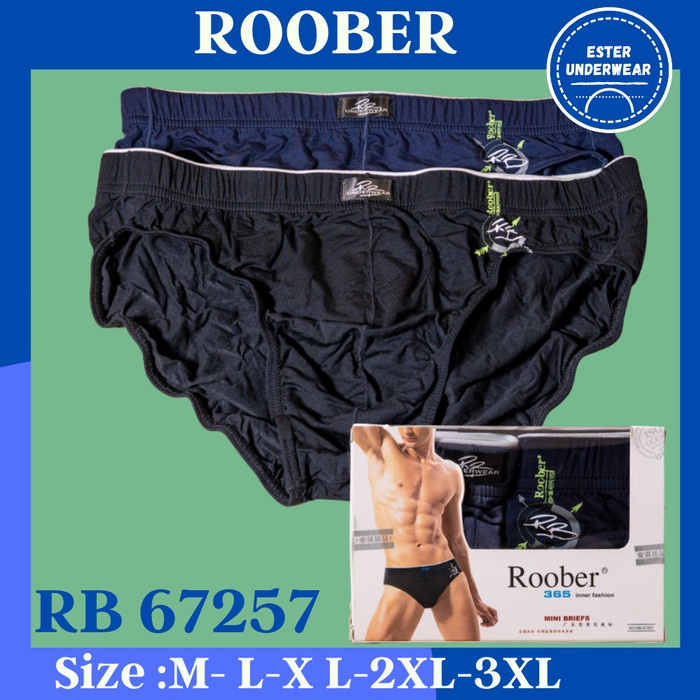 Celana Dalam Pria Roober RB 67257 Isi 2/Pack Bahan Soft Viscose