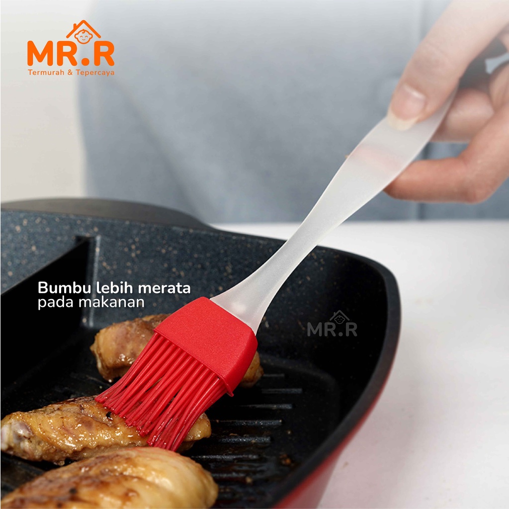 Kuas Silikon Kuas Kue Koas Silikon Kuas Mentega Kuas Silicon Kuas Masak Silicone Brush Perlengkapan Dapur