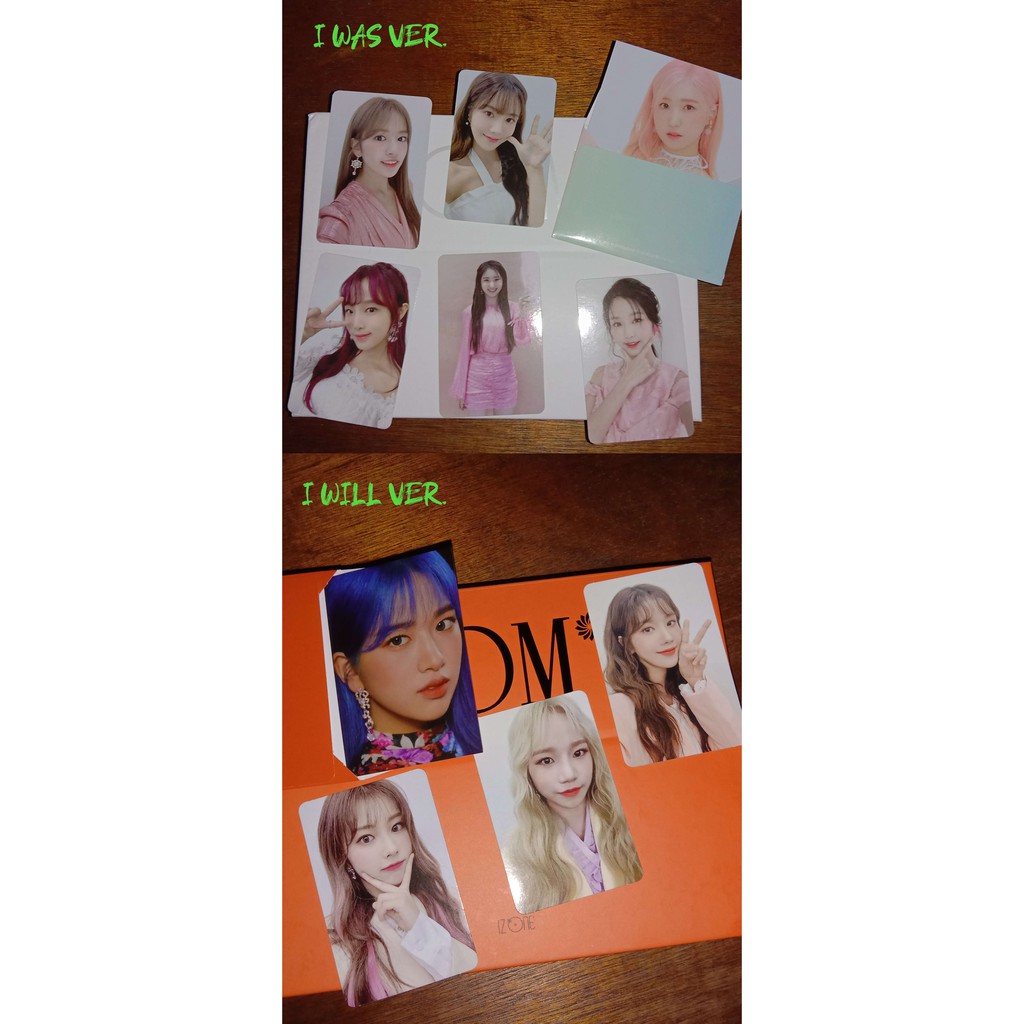 IZ*ONE IZONE BLOOM*IZ PHOTOCARD AR MINI CARD EUNBI YENA HYEWON CHAEYEON YURI HITOMI YUJIN WONYOUNG