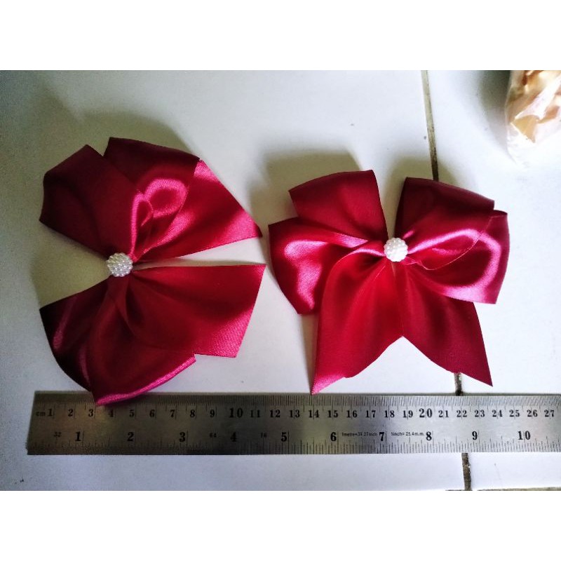 

pita satin kupu tempel 5cm