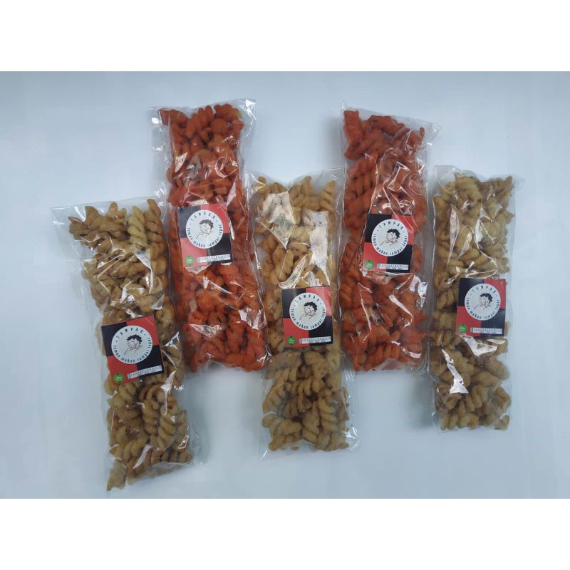 

(harga reseller) Makaroni spiral-makaroni ulir-makaroni pedas by tampar