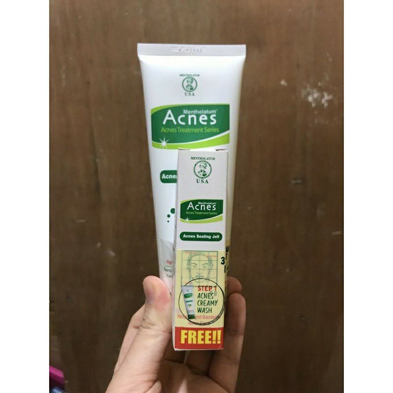 ACNES Creamy Wash 100g free Sealing Jell 5g
