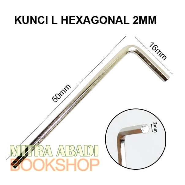 KUNCI L HEXAGONAL KECIL / HEX KEY Wrench untuk Baut L Tanam M3 / M4 / M5