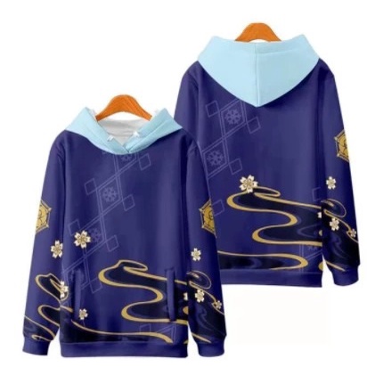 baju Jaket Hoodie Sweater Game Genshin Impact Ayaka bisa custom