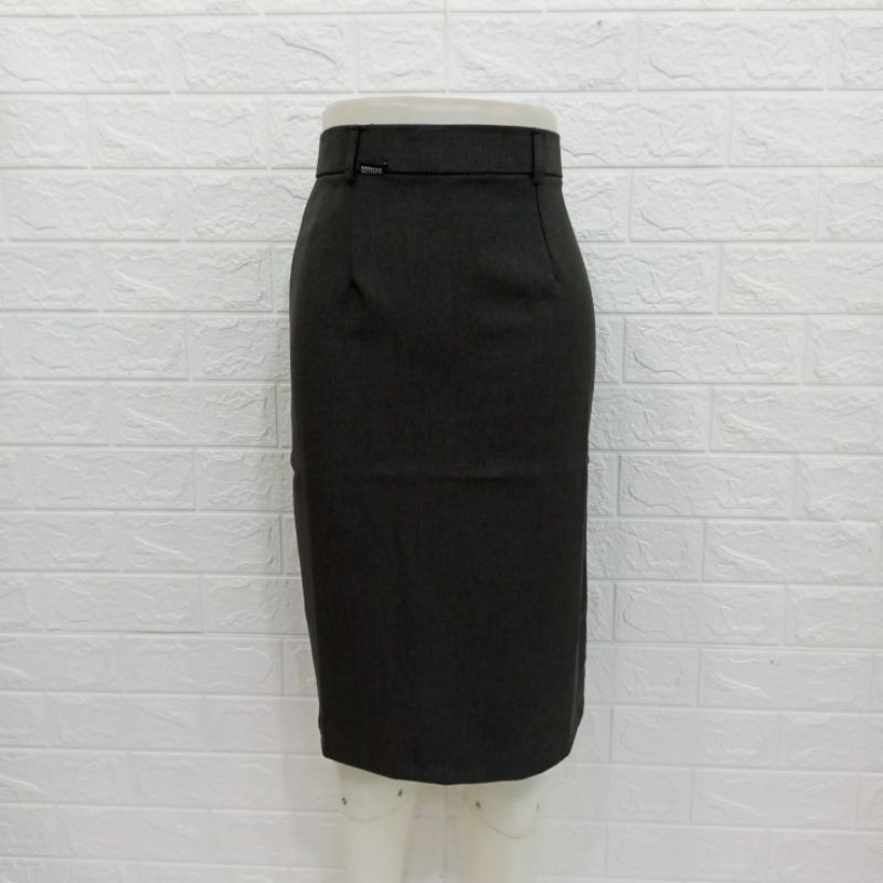 Rok Hitam Span Pendek Kerja 3/4 Jumbo Warna Bahan Formal Kantor