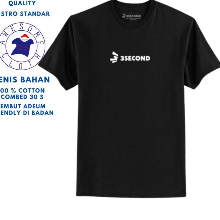 [PO1183] 3secon | 3scond |3scond original | baju 3second | baju destro cowok | three second treeseco