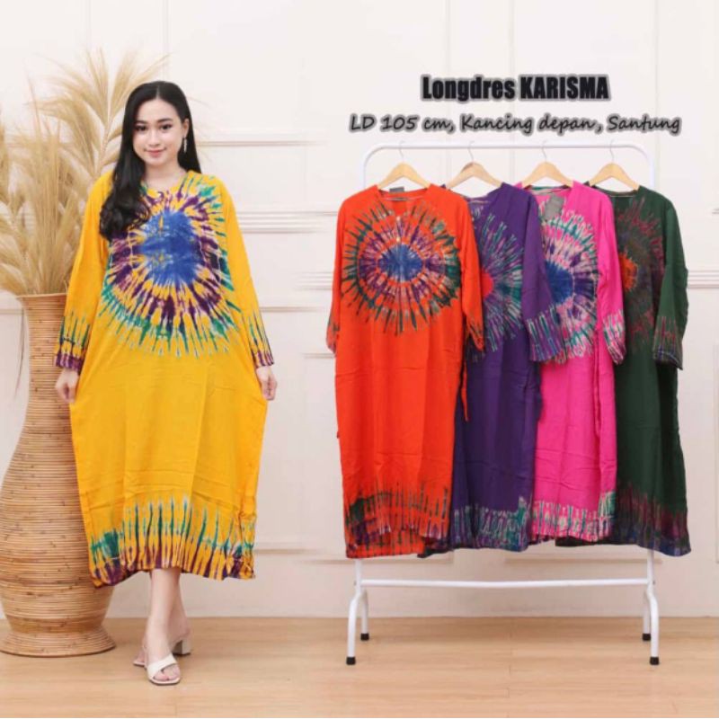 LONGDRESS KHARISMA MURAH BAJU TIDUR KEKINIAN BUSUI BUMIL PAKAIAN WANITA TERBARU ARAB KANCING DEPAN LONG DRESS