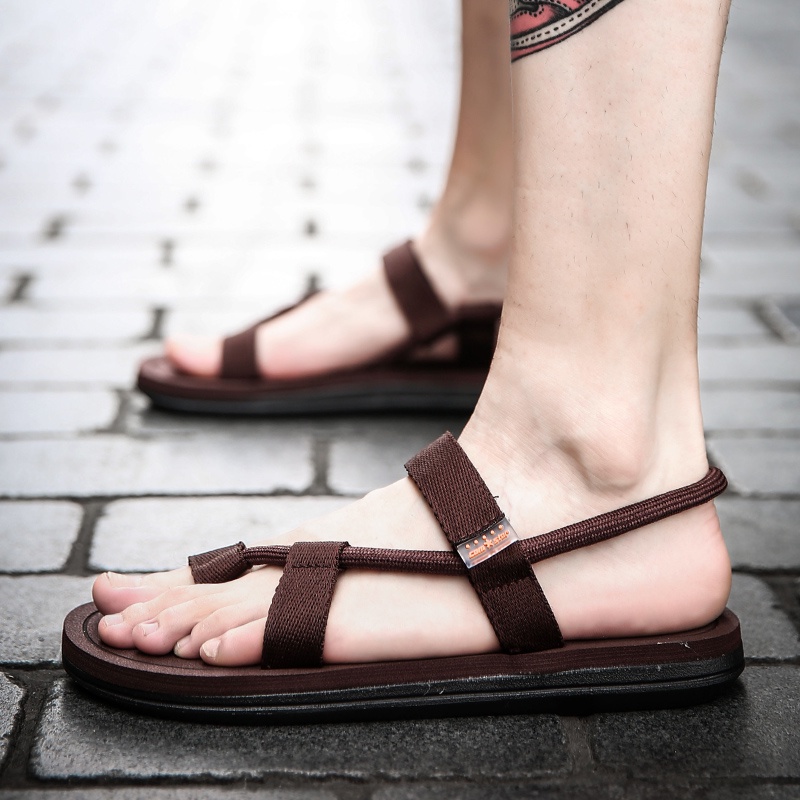 【Sale Murah &amp; COD】- SENDAL PRIA - Sol karet anti slip sendal gunung pria original sendal kasual pria sendal tali pria sendal cowo Sendal fashion pria Sendal cowok kekinian Sendal pria casual sendal pria kekinian sandal pria