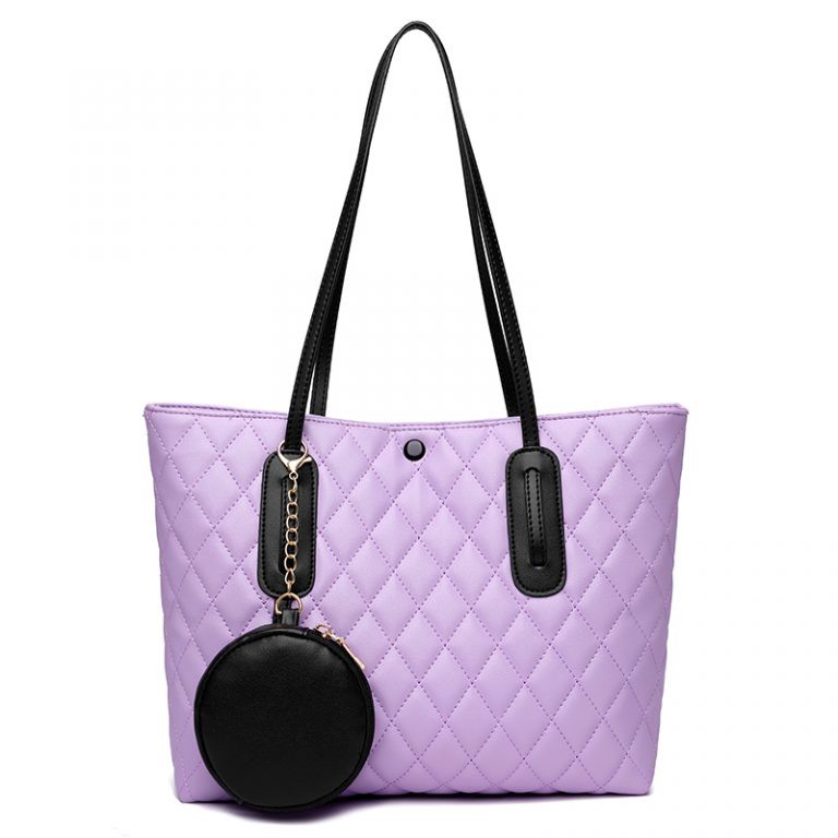 Tas Tote Wanita 1310 Tote Bag Tas Fashion Import Wanita Gantungan Pouch Yans Collections lilac