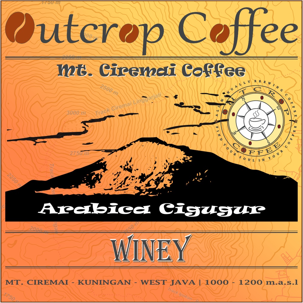 

Single Origin Coffee Arabica Ciremai Cigugur Winey 200gr