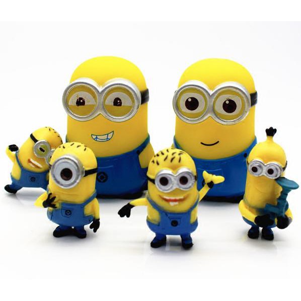 TERMURAH Boneka  minion figur untuk hiasan  kue  ulang tahun 