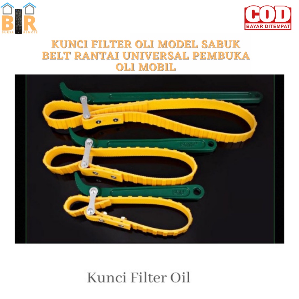 Kunci Filter Oli Model Sabuk 8-12inch - Wrench Oil Filter Alat Pembuka Filter Oli