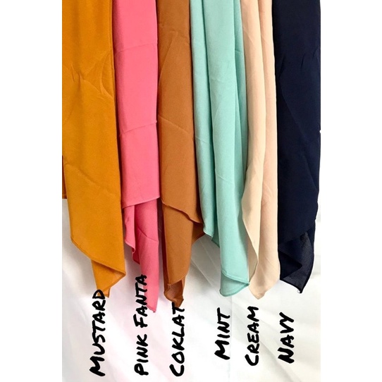 Pashmina Diamond Italiano Crepe Bahan Lembut Nyaman JAMINAN TERMURAH