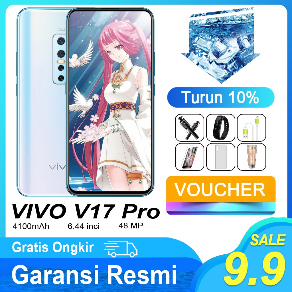 Vivo V17 PRO 8GB 128GB Garansi Resmi BNIB Depan 32MP Dual Pop-Up Front