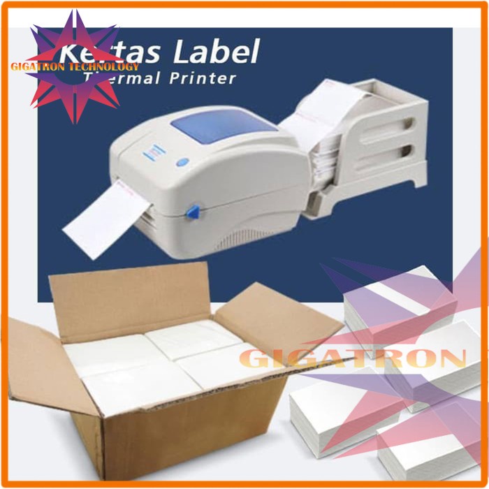 

Kertas Thermal 100x150 mm 500 Pcs Label Barcode Label Thermal 100x150 - FOLD Gbm