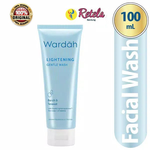 Wardah Lightening Gentle Wash 100Ml / Wardah Face Wash / Wardah Sabun Wajah Dengan Pemutih