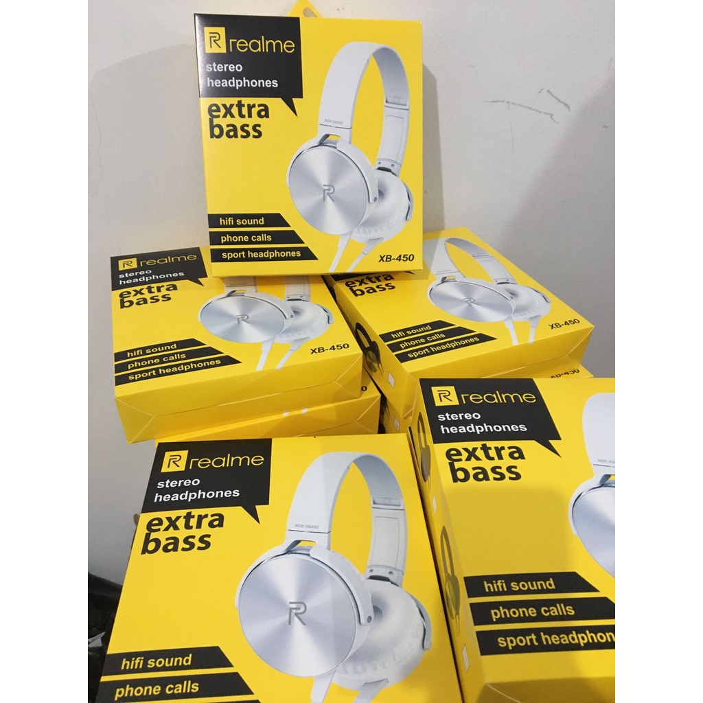 headset bando 450 realme New Headphone/Bando REALME XB450,Earphone Bando Extra basS