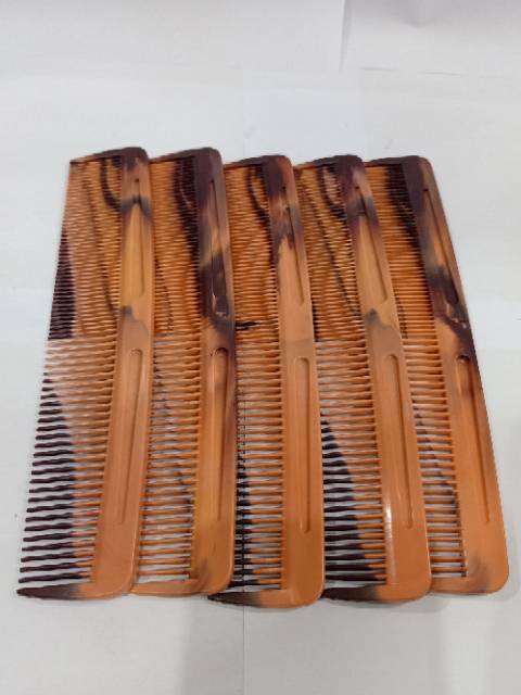 Sisir rambut coklat model golok model lurus jadoel sisir warna warni