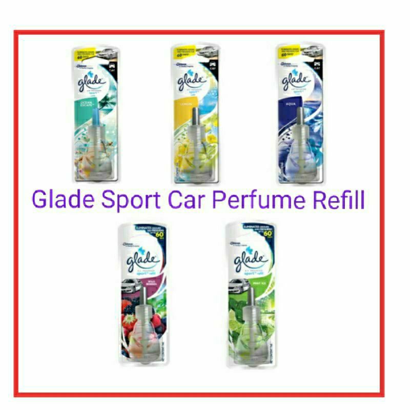 GLADE AIR FRESHENER CAR SPORT REFFIL