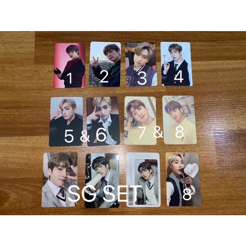THE BOYZ SANGYEON PHOTOCARDS MEMBERSHIP KIT 2ND 3RD SEASONS GREETINGS SG DAZED KINGDOM XMASSY ETC